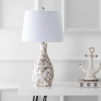 JONATHAN Y 26.5" Verna Seashell Table Lamp (Includes LED Light Bulb) Beige - JONATHAN Y 2 JONATHAN Y 26.5" Verna Seashell Table Lamp (Includes LED Light Bulb) Beige - JONATHAN Y - Image 2