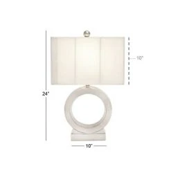 10" x 24" Large Electroplated Metallic Sculpture Ceramic Table Lamp with White/Silver - CosmoLiving by Cosmopolitan 6 10" x 24" Large Electroplated Metallic Sculpture Ceramic Table Lamp with White/Silver - CosmoLiving by Cosmopolitan -Desk Lamps sales shop unnamed file 4460