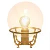 Old World Globe Glass Table Lamp Black/Gray - Lalia Home