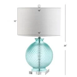 JONATHAN Y 26" Glass and Crystal Estelle Table Lamp (Includes LED Light Bulb) Blue - JONATHAN Y 5 JONATHAN Y 26" Glass and Crystal Estelle Table Lamp (Includes LED Light Bulb) Blue - JONATHAN Y -Desk Lamps sales shop unnamed file 4504