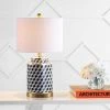 JONATHAN Y 24.5" Ceramic Ellie Tumbling Block Table Lamp (Includes LED Light Bulb) - JONATHAN Y