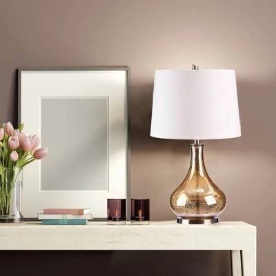 25.25" Table Lamp Brass (Includes LED Light Bulb) - Cresswell Lighting 3 25.25" Table Lamp Brass (Includes LED Light Bulb) - Cresswell Lighting - Image 3