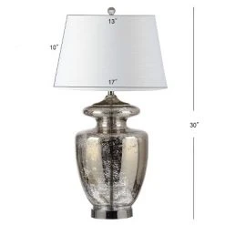 JONATHAN Y 31" Glass Hughes Table Lamp (Includes LED Light Bulb) Silver - JONATHAN Y 6 JONATHAN Y 31" Glass Hughes Table Lamp (Includes LED Light Bulb) Silver - JONATHAN Y -Desk Lamps sales shop unnamed file 4519