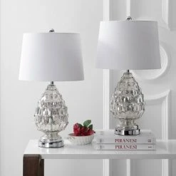 JONATHAN Y 25.5" (Set of 2) Artichoke Glass Table Lamp (Includes LED Light Bulb) Silver - JONATHAN Y 6 JONATHAN Y 25.5" (Set of 2) Artichoke Glass Table Lamp (Includes LED Light Bulb) Silver - JONATHAN Y -Desk Lamps sales shop unnamed file 4549