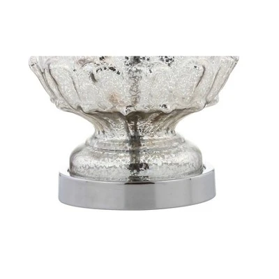JONATHAN Y 25.5" (Set of 2) Artichoke Glass Table Lamp (Includes LED Light Bulb) Silver - JONATHAN Y 5 JONATHAN Y 25.5" (Set of 2) Artichoke Glass Table Lamp (Includes LED Light Bulb) Silver - JONATHAN Y - Image 5