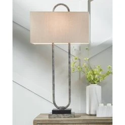 Bennish Table Lamp Antique Silver - Signature Design by Ashley