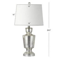 JONATHAN Y 26.5" Glass Olivia Table Lamp (Includes LED Light Bulb) Silver - JONATHAN Y 6 JONATHAN Y 26.5" Glass Olivia Table Lamp (Includes LED Light Bulb) Silver - JONATHAN Y -Desk Lamps sales shop unnamed file 4571