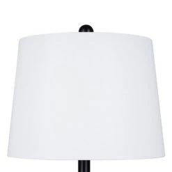 23" Farmhouse Table Lamp Black (Includes LED Light Bulb) - Cresswell Lighting