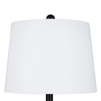 23" Farmhouse Table Lamp Black (Includes LED Light Bulb) - Cresswell Lighting 1 23" Farmhouse Table Lamp Black (Includes LED Light Bulb) - Cresswell Lighting