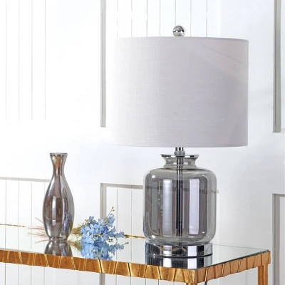 JONATHAN Y 22" Glass Marsh Table Lamp (Includes LED Light Bulb) Gray - JONATHAN Y 2 JONATHAN Y 22" Glass Marsh Table Lamp (Includes LED Light Bulb) Gray - JONATHAN Y - Image 2
