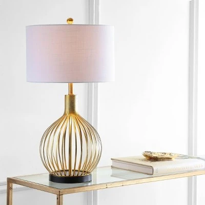 JONATHAN Y 29.5" Metal Baird Table Lamp (Includes LED Light Bulb) Gold - JONATHAN Y 1 JONATHAN Y 29.5" Metal Baird Table Lamp (Includes LED Light Bulb) Gold - JONATHAN Y