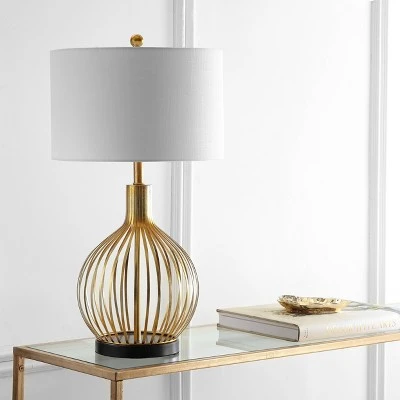 JONATHAN Y 29.5" Metal Baird Table Lamp (Includes LED Light Bulb) Gold - JONATHAN Y 2 JONATHAN Y 29.5" Metal Baird Table Lamp (Includes LED Light Bulb) Gold - JONATHAN Y - Image 2