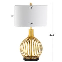 JONATHAN Y 29.5" Metal Baird Table Lamp (Includes LED Light Bulb) Gold - JONATHAN Y 5 JONATHAN Y 29.5" Metal Baird Table Lamp (Includes LED Light Bulb) Gold - JONATHAN Y -Desk Lamps sales shop unnamed file 4638