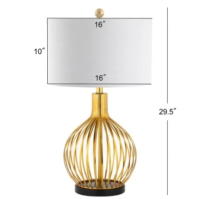 JONATHAN Y 29.5" Metal Baird Table Lamp (Includes LED Light Bulb) Gold - JONATHAN Y 3 JONATHAN Y 29.5" Metal Baird Table Lamp (Includes LED Light Bulb) Gold - JONATHAN Y - Image 3