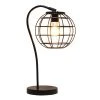 Metal Arched Cage Table Lamp Black - Lalia Home