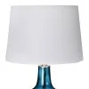27" Deep Blue Glass Table Lamp - 3R Studios