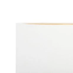 14" x 25" Contemporary Large Cylinder Metal and Glass Table Lamp Gold/White - CosmoLiving by Cosmopolitan -Desk Lamps sales shop unnamed file 4661