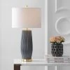 JONATHAN Y 28.5" Ceramic Roman Table Lamp (Includes LED Light Bulb) Gray - JONATHAN Y