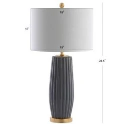 JONATHAN Y 28.5" Ceramic Roman Table Lamp (Includes LED Light Bulb) Gray - JONATHAN Y -Desk Lamps sales shop unnamed file 4676