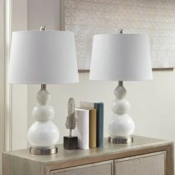 510 Design (Set of 2) 26" Covey Table Lamp White 13 510 Design (Set of 2) 26" Covey Table Lamp White -Desk Lamps sales shop unnamed file 4697