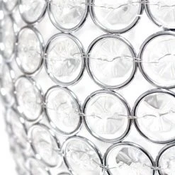 Elipse Crystal Decorative Curved Accent Uplight Table Lamp Chrome - Elegant Designs -Desk Lamps sales shop unnamed file 4703