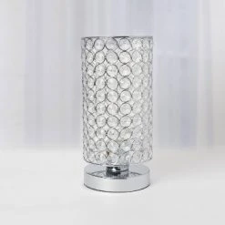 Elipse Crystal Bedside Nightstand Cylindrical Uplight Table Lamp Chrome - Elegant Designs 10 Elipse Crystal Bedside Nightstand Cylindrical Uplight Table Lamp Chrome - Elegant Designs -Desk Lamps sales shop unnamed file 4723