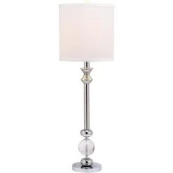 (Set of 2) 31" Erica Crystal Candlestick Lamp Clear (Includes CFL Light Bulb) - Safavieh -Desk Lamps sales shop unnamed file 4741