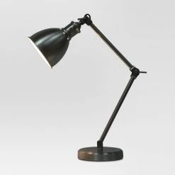 Industrial Desk Desk Lamp Pewter (Includes LED Light Bulb) - Threshold™