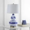 32" Aileen Table Lamp Blue/White (Includes LED Light Bulb) - Safavieh