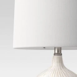 Medium Assembled Ceramic Table Lamp (Includes LED Light Bulb) Gray/Brown - Threshold™ -Desk Lamps sales shop unnamed file 4783