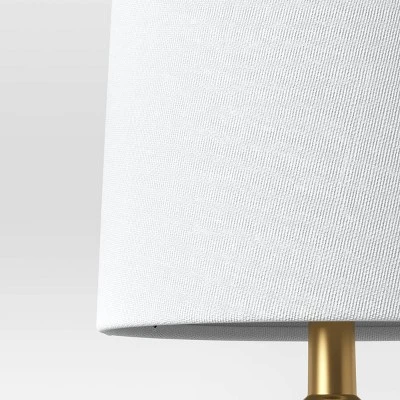 Wooden Mini Table Lamp with Circle Base - Threshold™ Black 3 Wooden Mini Table Lamp with Circle Base - Threshold™ Black - Image 3