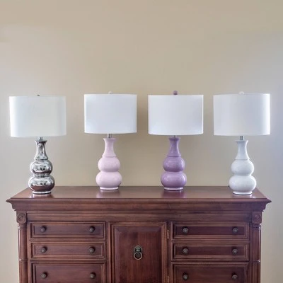 15" Harper Ceramic Table Lamp Light Blue (Includes CFL Light Bulb) - Decor Therapy 6 15" Harper Ceramic Table Lamp Light Blue (Includes CFL Light Bulb) - Decor Therapy - Image 6