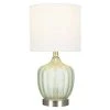 18" Glass Accent Lamp Green - Cresswell Lighting
