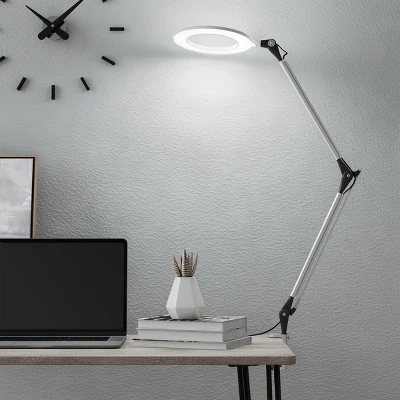 Trademark Global Swing Arm Architect Task Lamp with Clamp (Includes LED Light Bulb) 1 Trademark Global Swing Arm Architect Task Lamp with Clamp (Includes LED Light Bulb)