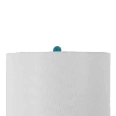 24" Harper Ceramic Desk Lamp Teal - Decor Therapy 4 24" Harper Ceramic Desk Lamp Teal - Decor Therapy - Image 4