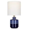 14.75" Ceramic Accent Lamp Blue - Cresswell Lighting