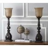 (Set of 2) 27.5" Dion Arifact Table Lamp Black (Includes CFL Light Bulb) - Safavieh