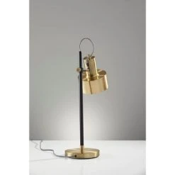22.5" Clayton Desk Lamp Matte Black - Adesso