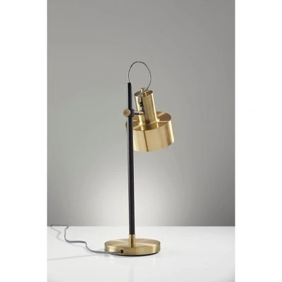 22.5" Clayton Desk Lamp Matte Black - Adesso 1 22.5" Clayton Desk Lamp Matte Black - Adesso