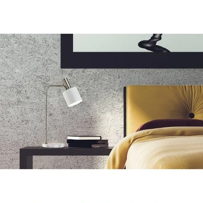 23.25" Emmett Desk Lamp White - Adesso 1 23.25" Emmett Desk Lamp White - Adesso