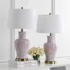 Set of 2 Calli Table Lamps Pink/White (Includes LED Light Bulb) - Safavieh