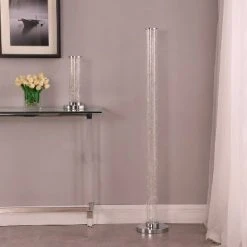 13" Novelty Metal Tube Table Lamp (Includes LED Light Bulb) Silver - Ore International 11 13" Novelty Metal Tube Table Lamp (Includes LED Light Bulb) Silver - Ore International -Desk Lamps sales shop unnamed file 4920