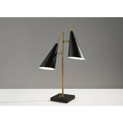 25" Owen Table Lamp Black - Adesso 1 25" Owen Table Lamp Black - Adesso