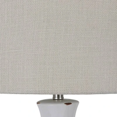 30" Ceramic Callie Table Lamp White - Decor Therapy 5 30" Ceramic Callie Table Lamp White - Decor Therapy - Image 5