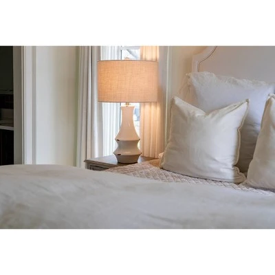 30" Ceramic Callie Table Lamp White - Decor Therapy 10 30" Ceramic Callie Table Lamp White - Decor Therapy - Image 10