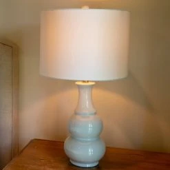26.5" Harper Ceramic Table Lamp White (Includes CFL Light Bulb) - Decor Therapy 7 26.5" Harper Ceramic Table Lamp White (Includes CFL Light Bulb) - Decor Therapy -Desk Lamps sales shop unnamed file 4968