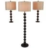 58.5" 3pk Ettie Stacked Ball Table Lamp Bronze - Decor Therapy