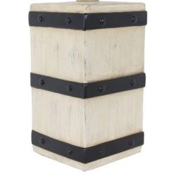 15" Campbell Square Barrel Accent Table Lamp (Includes LED Light Bulb) White - Decor Therapy 14 15" Campbell Square Barrel Accent Table Lamp (Includes LED Light Bulb) White - Decor Therapy -Desk Lamps sales shop unnamed file 4997