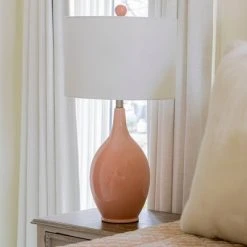 27" Annabelle Ceramic Table Lamp Rose - Decor Therapy 14 27" Annabelle Ceramic Table Lamp Rose - Decor Therapy -Desk Lamps sales shop unnamed file 5008
