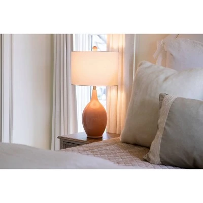 27" Annabelle Ceramic Table Lamp Rose - Decor Therapy 9 27" Annabelle Ceramic Table Lamp Rose - Decor Therapy - Image 9